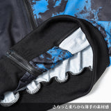 Asymmetric Bleach ZIP Hoodie
