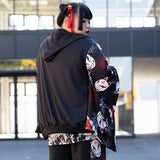 Higanbana Kimono ZIP Hoodie (Plus Size Ver.)