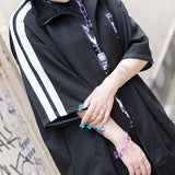 [Short Sleeve] Blood Pack/Pill Bottle Jersey Jacket Black