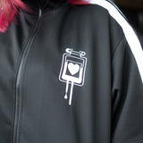 [Short Sleeve] Blood Pack/Pill Bottle Jersey Jacket Black