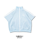 [半袖]輸血/薬瓶 ジャージジャケット パステルブルー