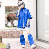 Blood Pack/Pill Bottle Jersey Jacket Navy
