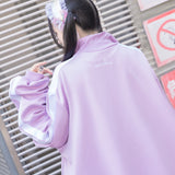 Blood Pack/Pill Bottle Jersey Jacket Pastel Purple