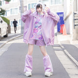 Blood Pack/Pill Bottle Jersey Jacket Pastel Purple