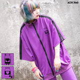 [Short Sleeve] Blood Pack/Pill Bottle Jersey Jacket Purple
