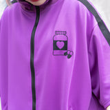 [Short Sleeve] Blood Pack/Pill Bottle Jersey Jacket Purple