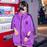 [Short Sleeve] Blood Pack/Pill Bottle Jersey Jacket Purple