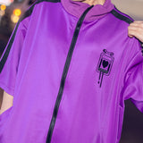 [Short Sleeve] Blood Pack/Pill Bottle Jersey Jacket Purple