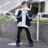 安心 ジャージパンツ BK/P.BL