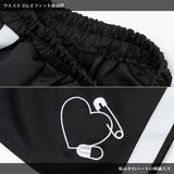 安心 ジャージショートパンツ ブラック