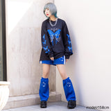 安心 ジャージショートパンツ ネイビー