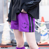 安心 ジャージショートパンツ パープル