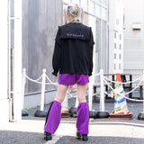 安心 ジャージショートパンツ パープル