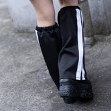 安心 ジャージレッグウォーマー ブラック