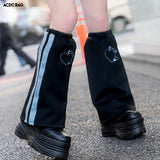 Safe Jersey Leg Warmer Black/ Pastel Blue