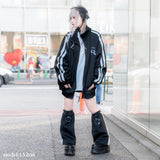 Safe Jersey Leg Warmer Black/ Pastel Blue