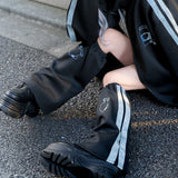 Safe Jersey Leg Warmer Black/ Pastel Blue