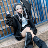 Safe Jersey Leg Warmer Black/ Pastel Blue