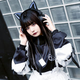 Dot Cat Jersey Jacket BK