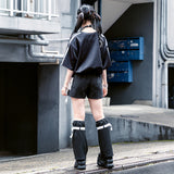 ドットネコ レッグウォーマー BK