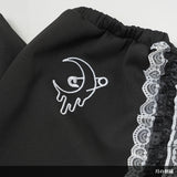 月 ジャージレッグウォーマー BK
