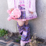 Pastel Gloomy Plus Size Belt Skirt