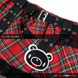 Dark Gloomy Plus Size Belt Skirt