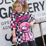 チェックグルーミー ヒュージT