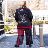 Dark Gloomy Plus Size Bear Ear Hoodie