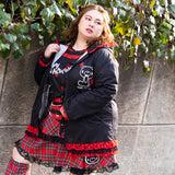 Dark Gloomy Plus Size Bear Ear Hoodie