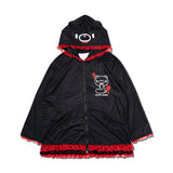 Dark Gloomy Plus Size Bear Ear Hoodie