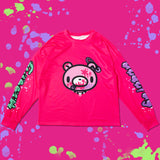 チェックグルーミー L/S Tシャツ