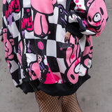 チェックグルーミー ZIP パーカー