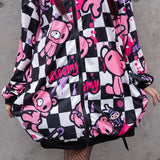 チェックグルーミー ZIP パーカー