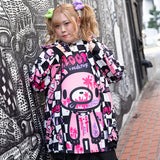 チェックグルーミー ZIP パーカー