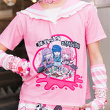 病みかわパンクメンヘラチャン セーラーT