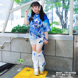 Cyber Cat Huge T-Shirts (Plus Size Ver.)