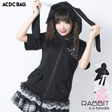 [Short Sleeves] Rabbit Hoodie