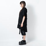 [Short Sleeves] Back Harness Hoodie