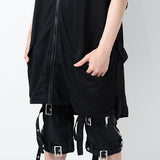 [Short Sleeves] Back Harness Hoodie
