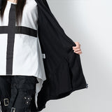 [Short Sleeves] Back Harness Hoodie