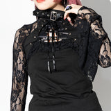 Lace Gothic Long Sleeve Tee