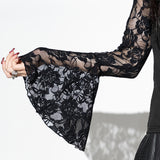 Lace Gothic Long Sleeve Tee