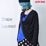 Drape Layered Long-Sleeve T-Shirt