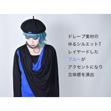 Drape Layered Long-Sleeve T-Shirt