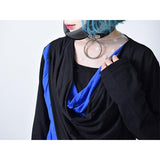 Drape Layered Long-Sleeve T-Shirt