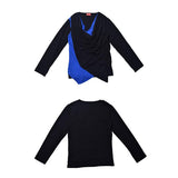 Drape Layered Long-Sleeve T-Shirt