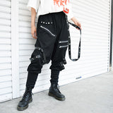 Suspenders Jogger Pants