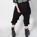Pleats Apron Pants