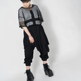 Pleats Apron Pants